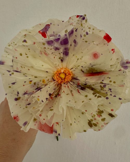 Dot Poppy – Desenli Gelincik Kağıt Çiçek