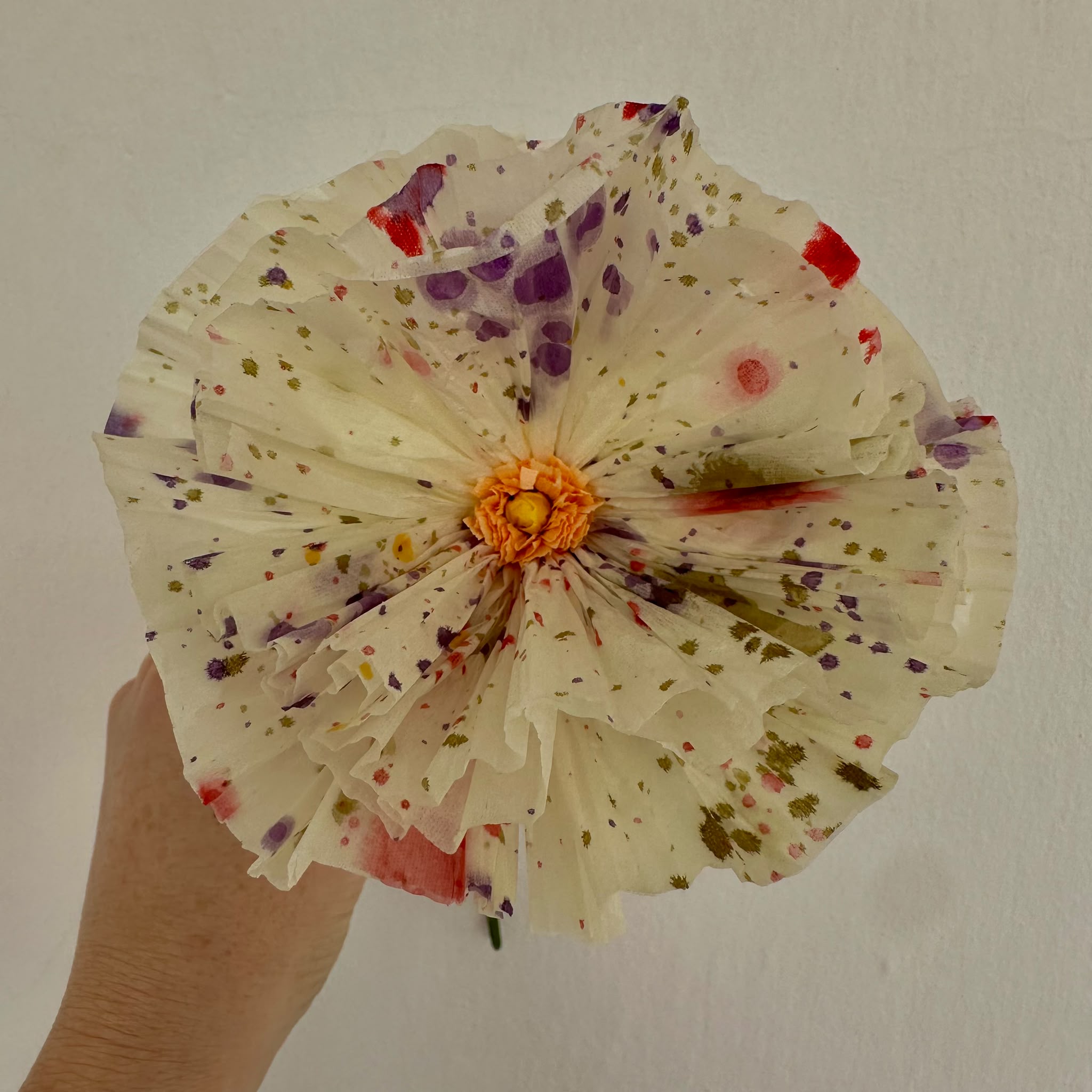 Dot Poppy – Desenli Gelincik Kağıt Çiçek